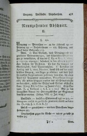 Neunzehenter Abschnitt. U. - Zwey und zwanzigster Abschnitt. Z.