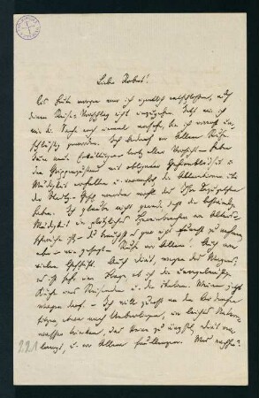 Brief vom 22. Juli 1877