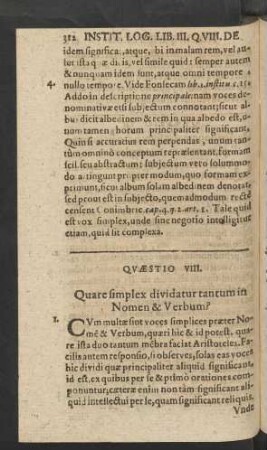 Quaestio VIII.