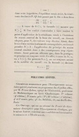 Publications récentes.