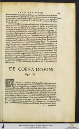 De coena domini