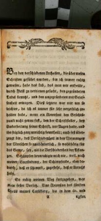 Carl von Carlsberg oder über das menschliche Elend, [5,a]. Anhang zum fünften Theile Carls von Carlsberg welcher eine Apologie desselben enthält