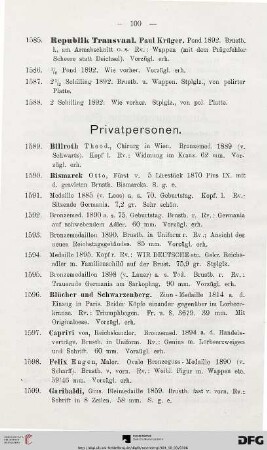 Privatpersonen (Nr. 1589-1630)
