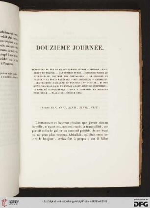 Douzième journée
