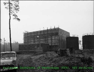 Baustelle des Fernheizwerks, von Norden