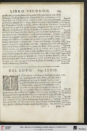 Cap. LXXIX. Del Loto