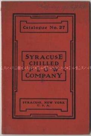 Landwirtschaftliche Maschinen der Syracuse Plow Company in USA