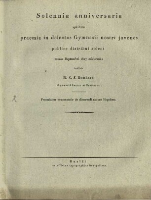 Commentatio de disserendi ratione Hegeliana