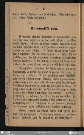 Khrowatski pan