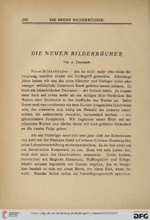 Die neuen Bilderbücher