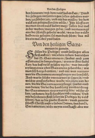 Von den heiligen Sacramenten in gemein.