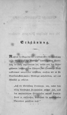 Erklärung.