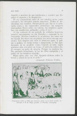 [Fotografía] en la fiesta escolar celebrada el 20 de Mayo pasado