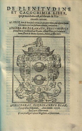 De plenitudine et cacochimia liber ...