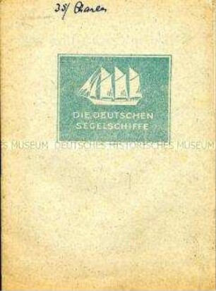 Kommunistische Tarnschrift mit verschiedenen Beiträgen zur aktuellen Lage im Einband einer Abhandlung über Segelschiffe