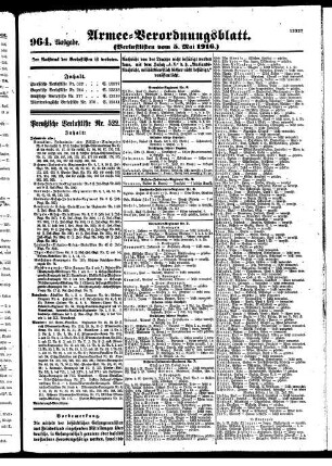 964. Ausgabe. Freitag, 5. Mai 1916