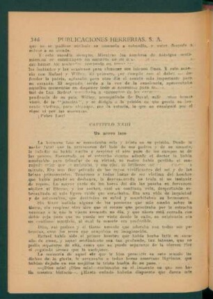 Capítulo XXIII - Un nuevo lazo