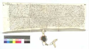 Personallehenbrief von Äbtissin Katharina Schertler und dem Konvent des Klosters zu Söflingen für Andreas Walther zu Dellmensingen über einen Hof daselbst.