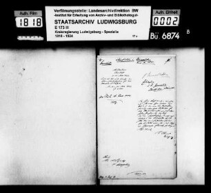 Scharfrichter und Kleemeister, Oberamt Cannstatt