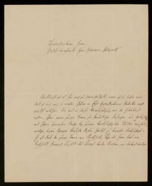 Brief von August von Stralenheim an Gustav Hugo, Frankfurt am Main, 22.10.1837
