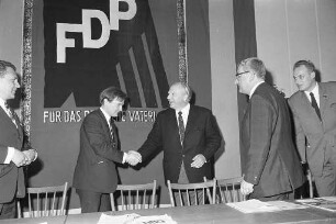 Schlußkundgebung der FDP zur Landtagswahl Baden-Württemberg 1968 im Kleinen Saal der Stadthalle.