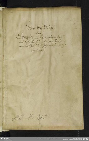 Schwabenspiegel - Mscr.Dresd.M.21.a