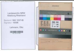 Entnazifizierung Otto Lehmann , geb. 04.01.1893 (Stadtinspektor)