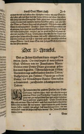 "Der II. Artickel"