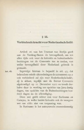 § 15. Verbindende kracht voor Nederlandsch-Indie