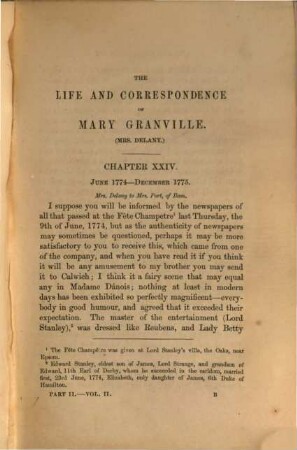 The autobiography and correspondence of Mary Granville, Mrs. Delany : with interesting reminiscences of King George the Third and Queen Charlotte, 2,2