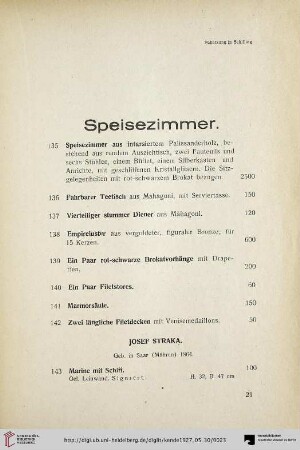 Speisezimmer (Nr. 135-208)