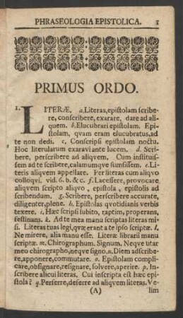 Primus Ordo