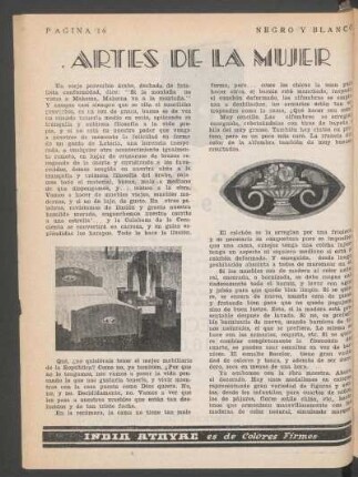 Artes de la mujer