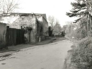 Dresden-Strehlen. Kreischaer Straße. Blick vom Wohnhaus Nr. 20 nach Nordwest