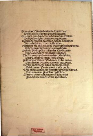 Textus biblie : ... pars ..., 6. Sexta pars biblie cum glosa ordinaria et expositione lyre ...