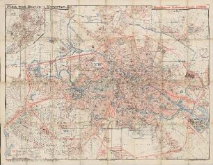 Plan von Berlin u. Vororten : Berliner Adressbuch 1896