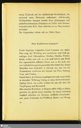 Dem Eiffelturm entgegen!