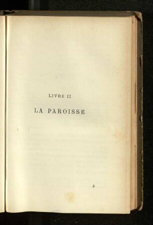 Livre II La Paroisse