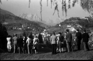 Pieve di Cadore: Gruppe, Blick auf Dolomiten bei Pieve di Cadore