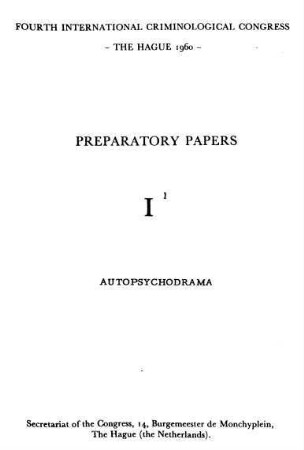 0d-8b, Autopsychodrama