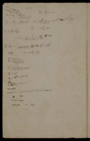 [Mathematische Notizen]