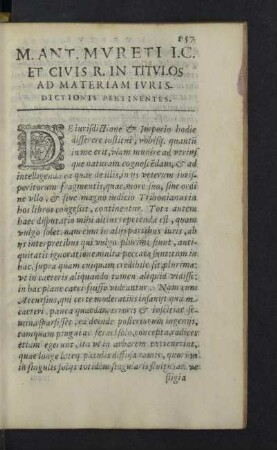 Ad materiam iurisdictionis pertinentes.