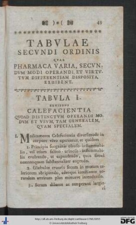 Tabulae Secundi Ordinis.