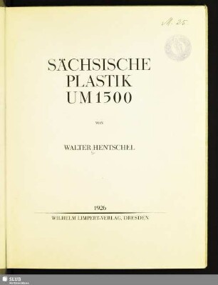 Sächsische Plastik um 1500