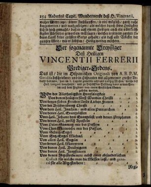 Der sogenannte Dreysssiger Deß Heiligen Vincentii Ferrerii Prediger-Ordens.