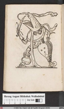 Rabelais, Les Songes Drolatiques de Pantagruel, LXXXII [Karikatur eines Geistlichen].