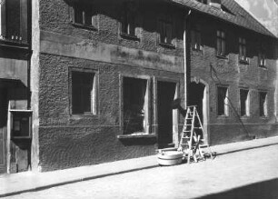 Roßwein. Wohnhaus mit Laden (Haushaltwaren), Nossener Straße 3. Straßenansicht