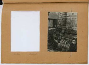 Kirche, Diesdorf: Detail (aus: Skizzen- und Fotoalbum 29)