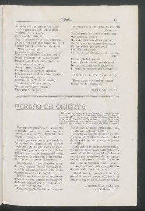 Perlas de Oriente : De la revista teosófica Faro Oriental [...]