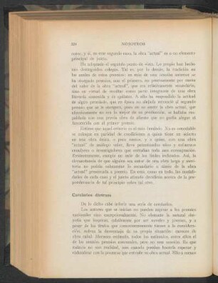 Corolarios diversos